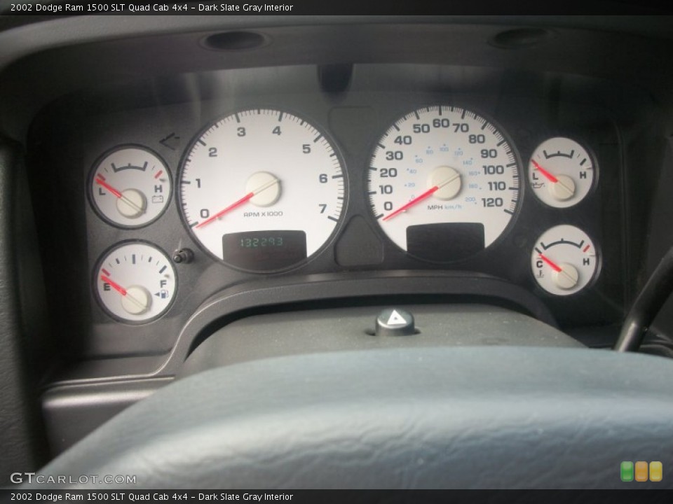 Dark Slate Gray Interior Gauges for the 2002 Dodge Ram 1500 SLT Quad Cab 4x4 #50186949
