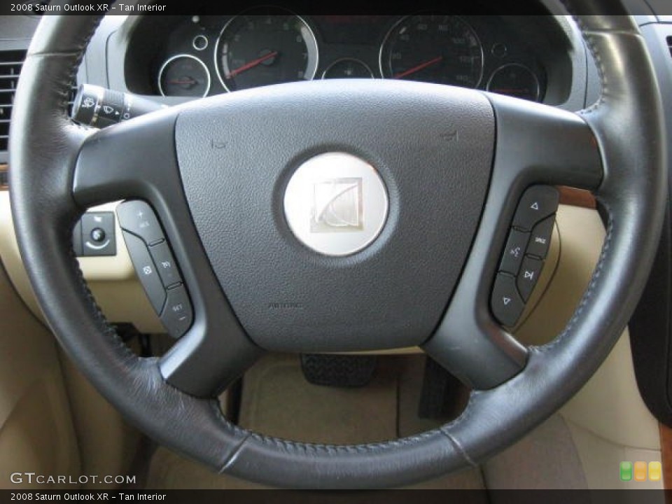 Tan Interior Steering Wheel for the 2008 Saturn Outlook XR #50187672