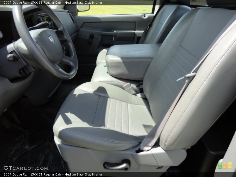 Medium Slate Gray Interior Photo for the 2007 Dodge Ram 1500 ST Regular Cab #50189124