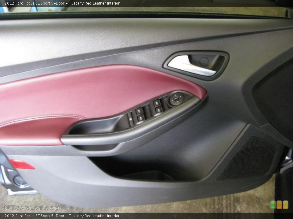 Tuscany Red Leather Interior Door Panel for the 2012 Ford Focus SE Sport 5-Door #50189526