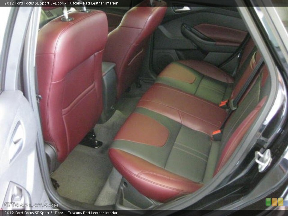 Tuscany Red Leather Interior Photo for the 2012 Ford Focus SE Sport 5-Door #50189538