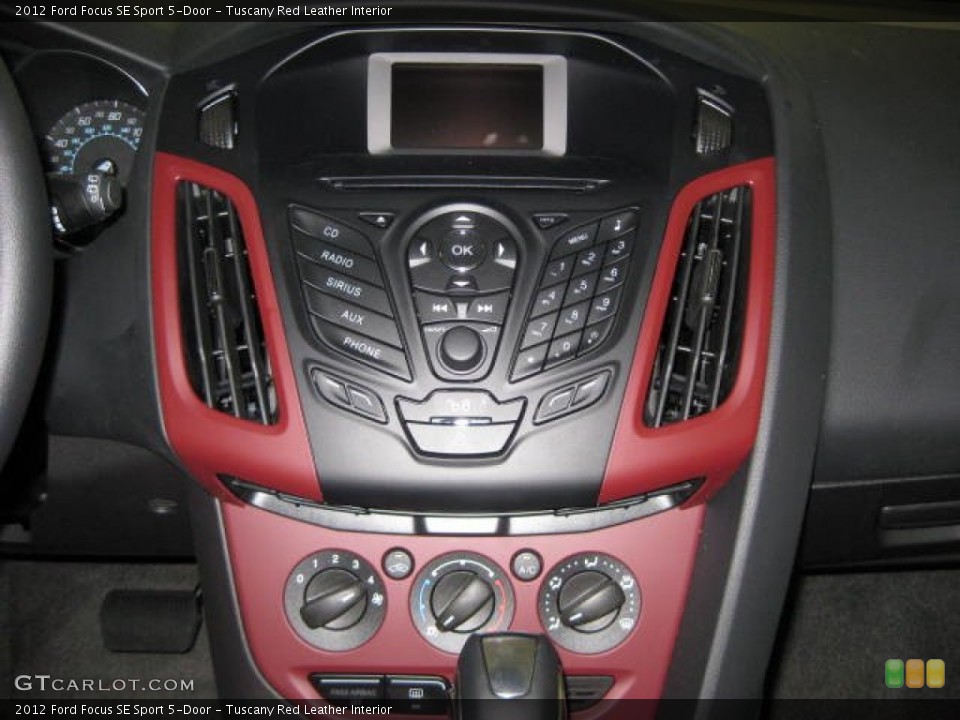 Tuscany Red Leather Interior Controls for the 2012 Ford Focus SE Sport 5-Door #50189658