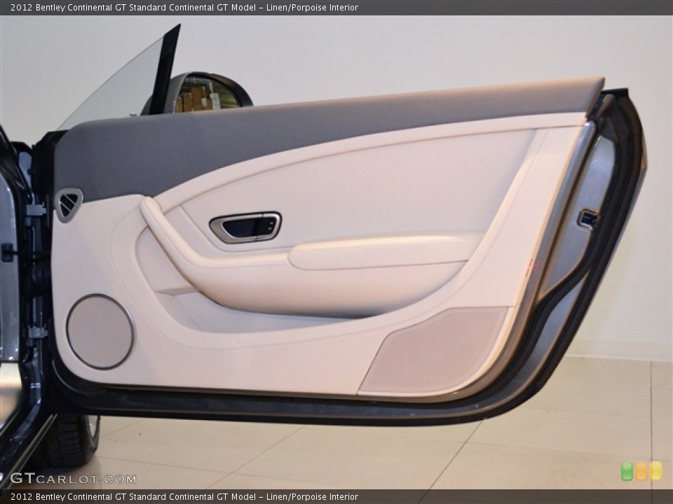 Linen/Porpoise Interior Door Panel for the 2012 Bentley Continental GT  #50192007