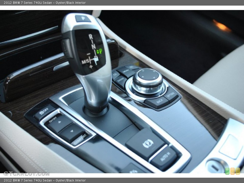 Oyster/Black Interior Transmission for the 2012 BMW 7 Series 740Li Sedan #50192031