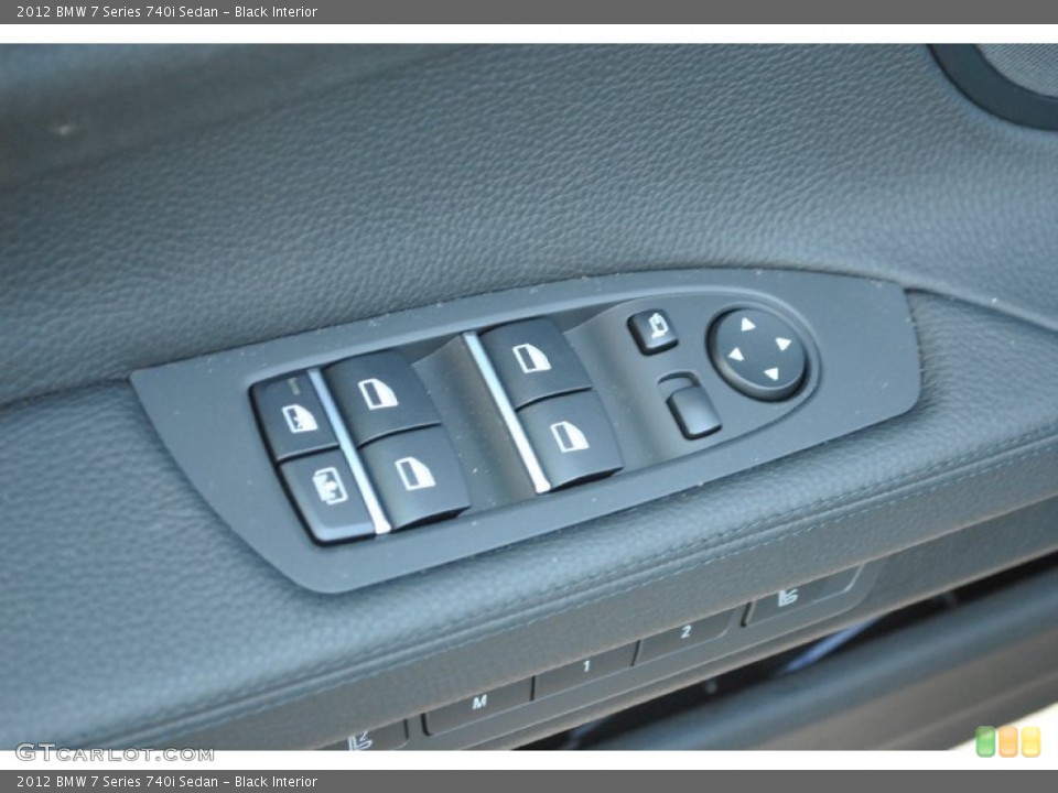 Black Interior Controls for the 2012 BMW 7 Series 740i Sedan #50192304