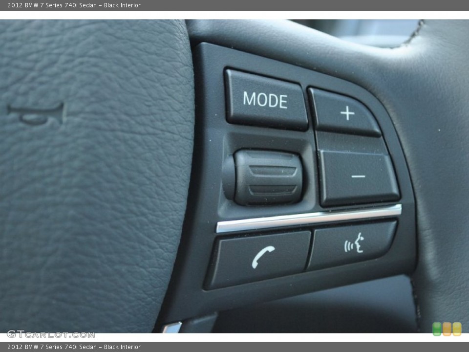 Black Interior Controls for the 2012 BMW 7 Series 740i Sedan #50192421