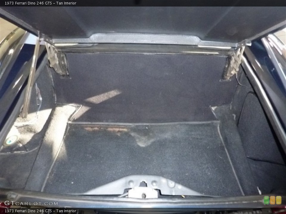 Tan Interior Trunk for the 1973 Ferrari Dino 246 GTS #50193552