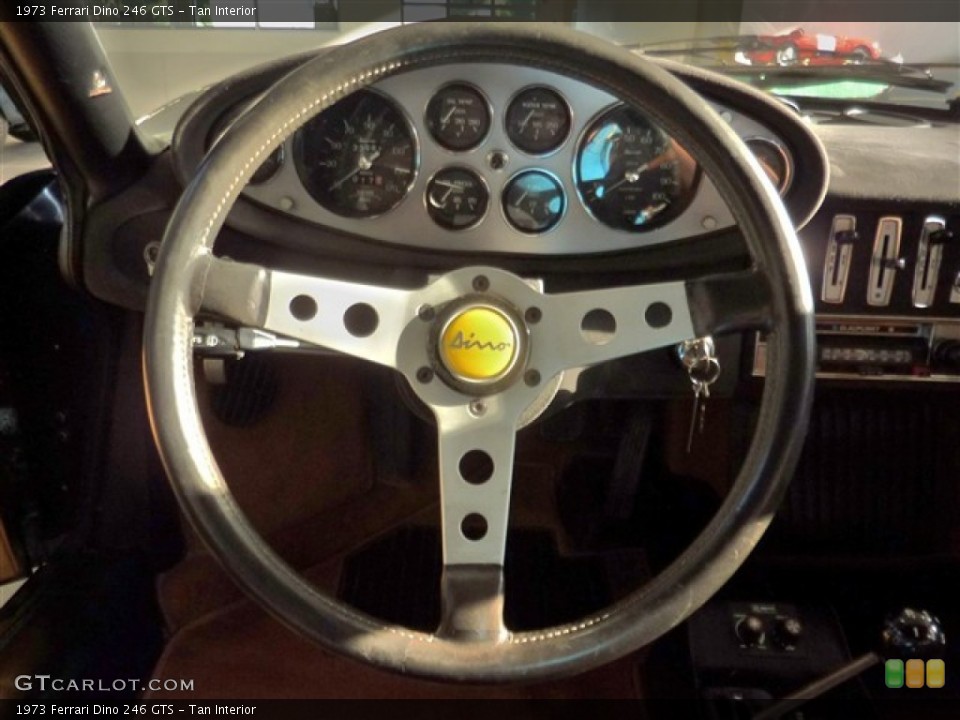 Tan Interior Steering Wheel for the 1973 Ferrari Dino 246 GTS #50193735