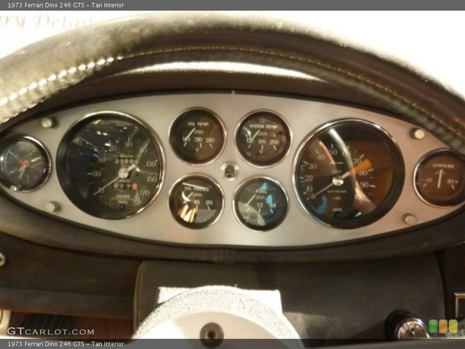 Tan Interior Gauges for the 1973 Ferrari Dino 246 GTS #50193753
