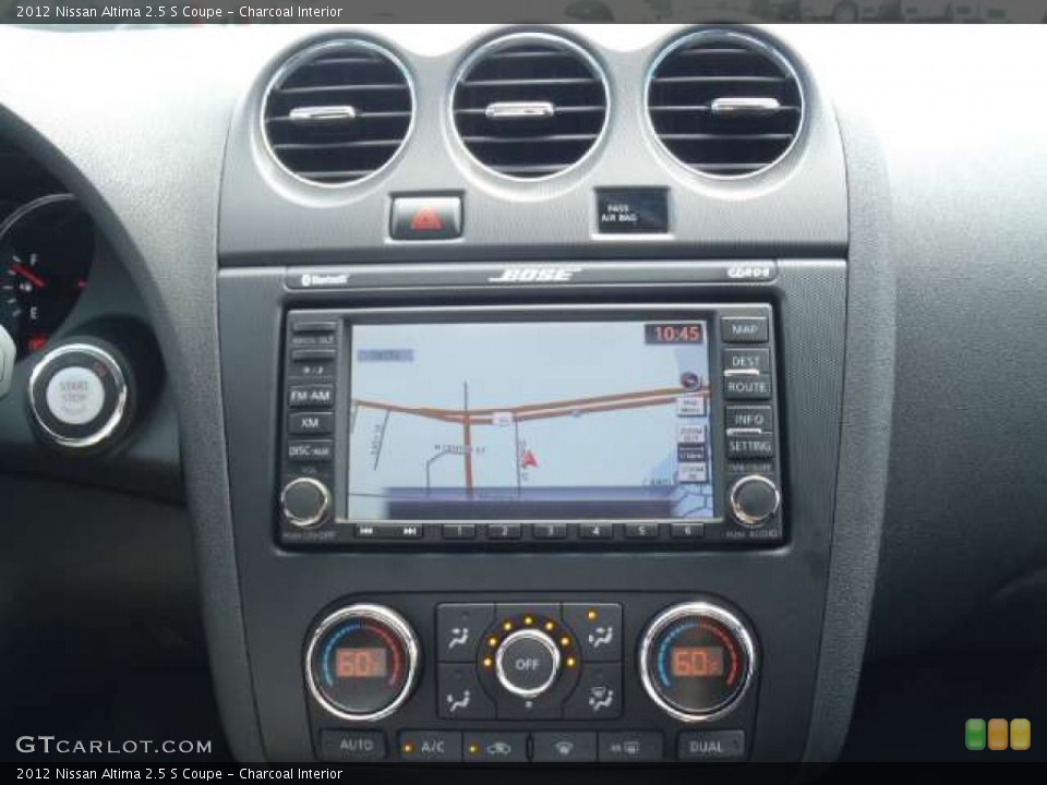 Charcoal Interior Navigation for the 2012 Nissan Altima 2.5 S Coupe #50194320