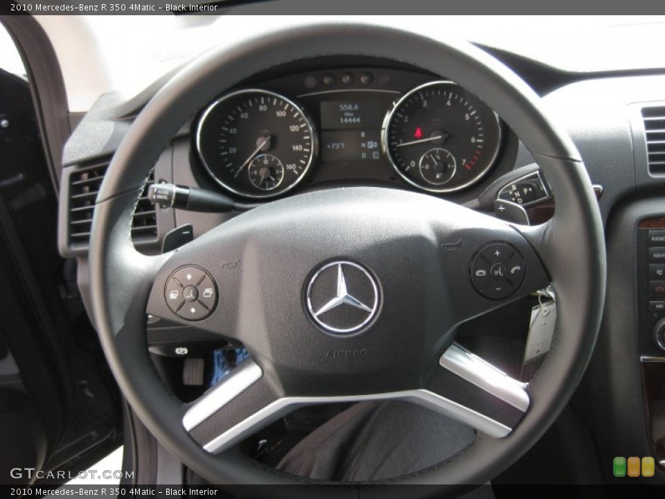 Black Interior Steering Wheel for the 2010 Mercedes-Benz R 350 4Matic #50194344