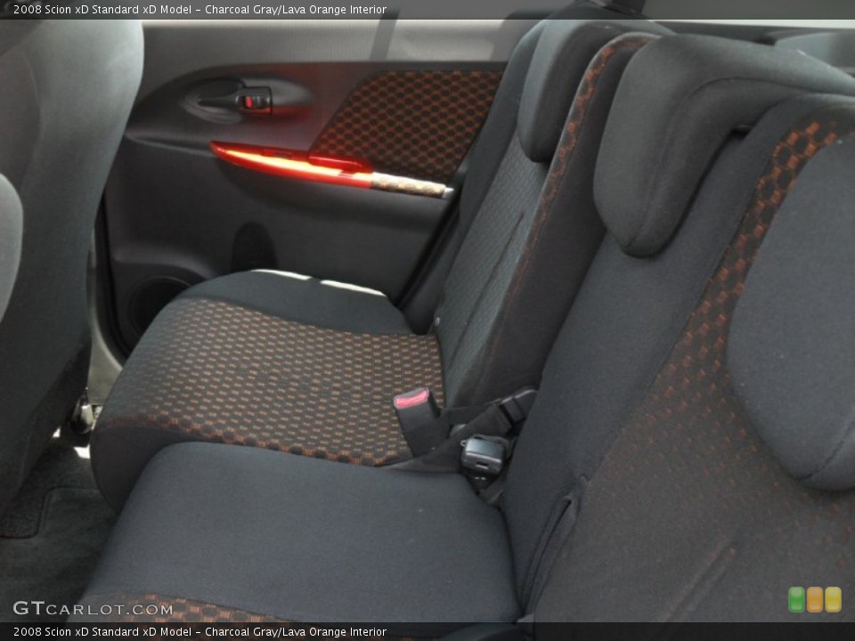 Charcoal Gray/Lava Orange Interior Photo for the 2008 Scion xD  #50195706