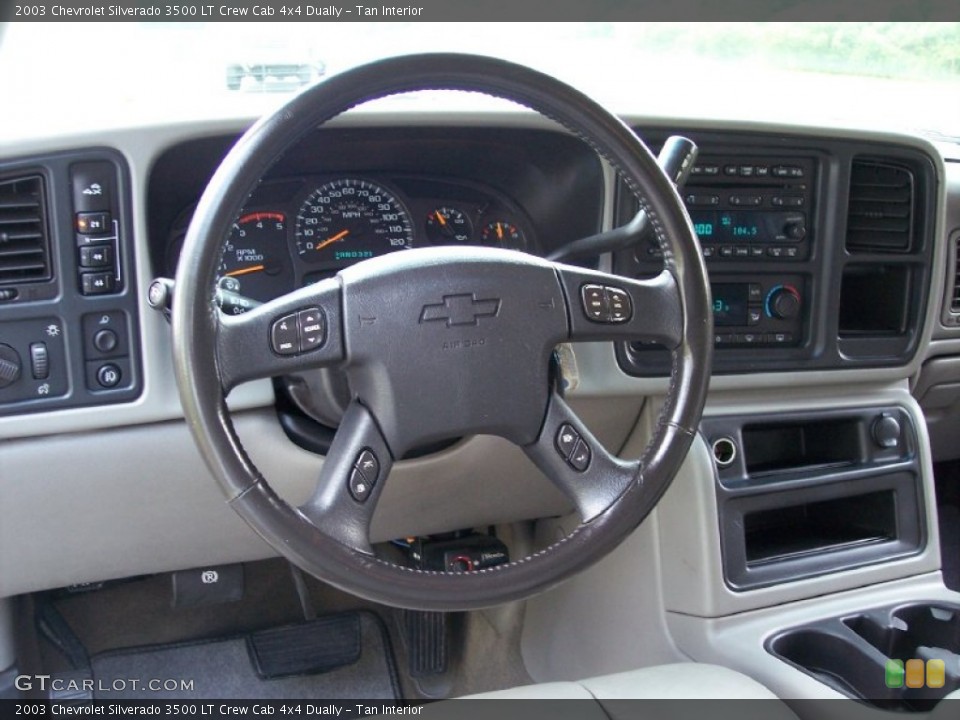 Tan Interior Steering Wheel for the 2003 Chevrolet Silverado 3500 LT Crew Cab 4x4 Dually #50198535