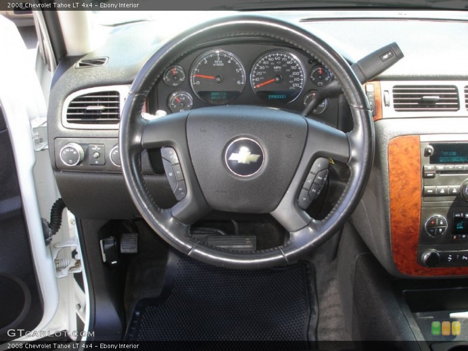 Ebony Interior Steering Wheel for the 2008 Chevrolet Tahoe LT 4x4 #50199006