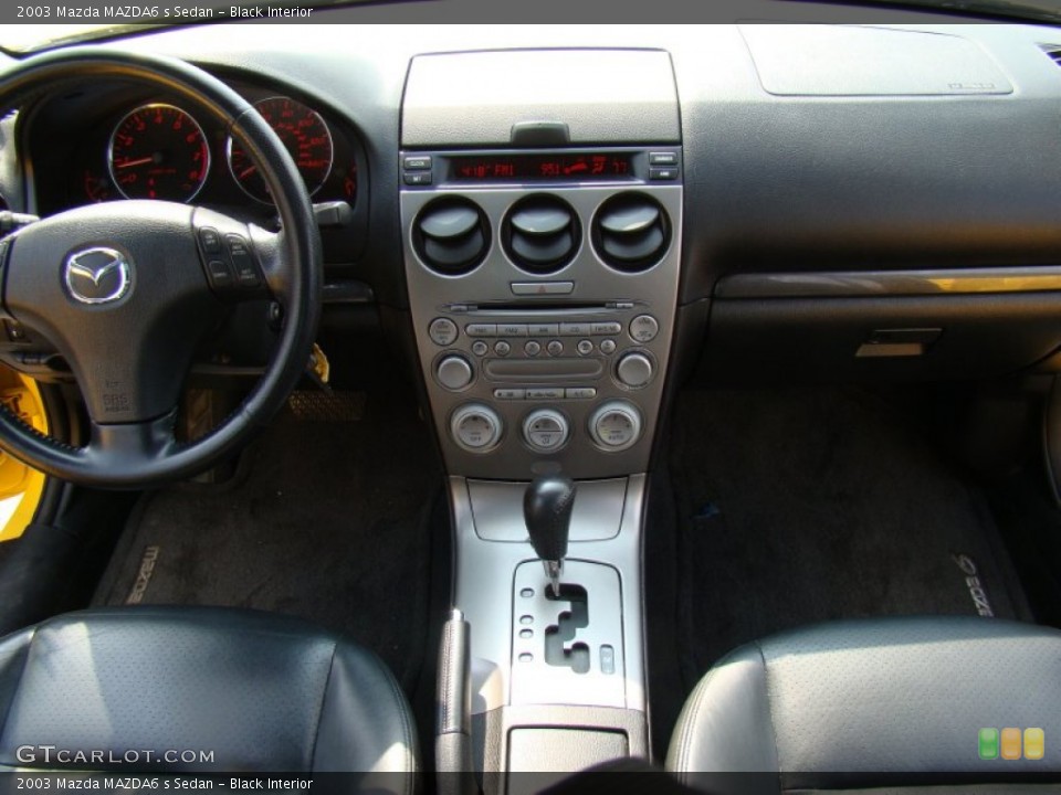 Black Interior Dashboard for the 2003 Mazda MAZDA6 s Sedan #50200905