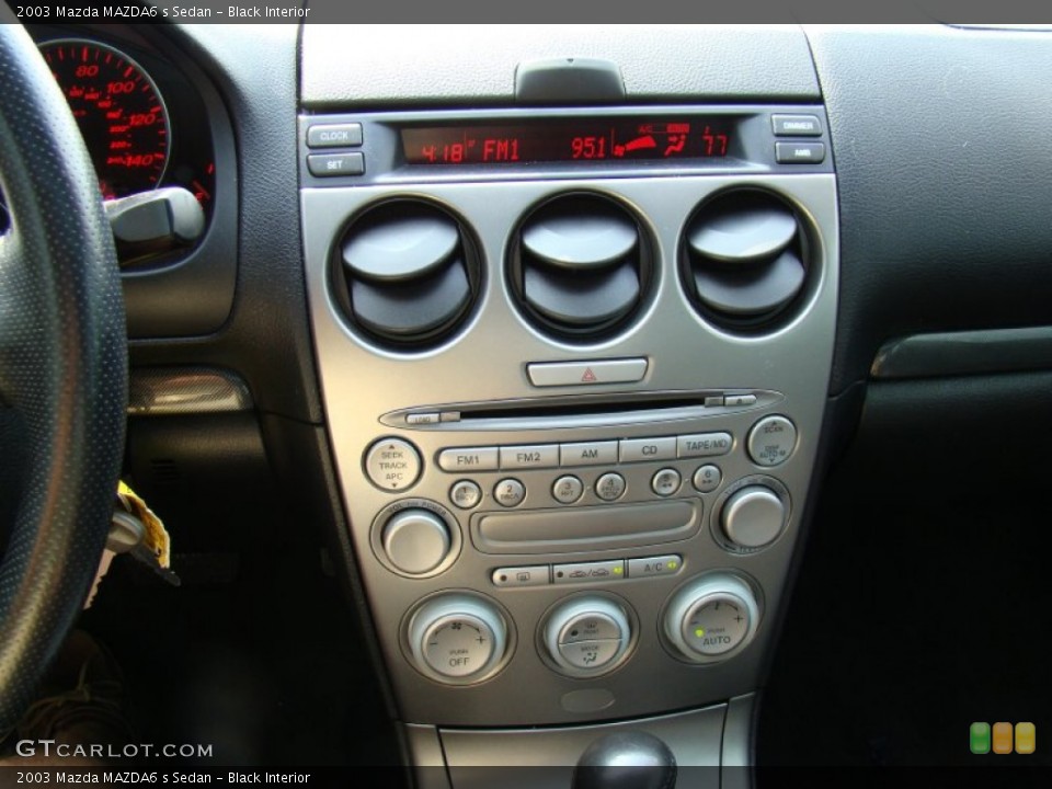 Black Interior Controls for the 2003 Mazda MAZDA6 s Sedan #50200983