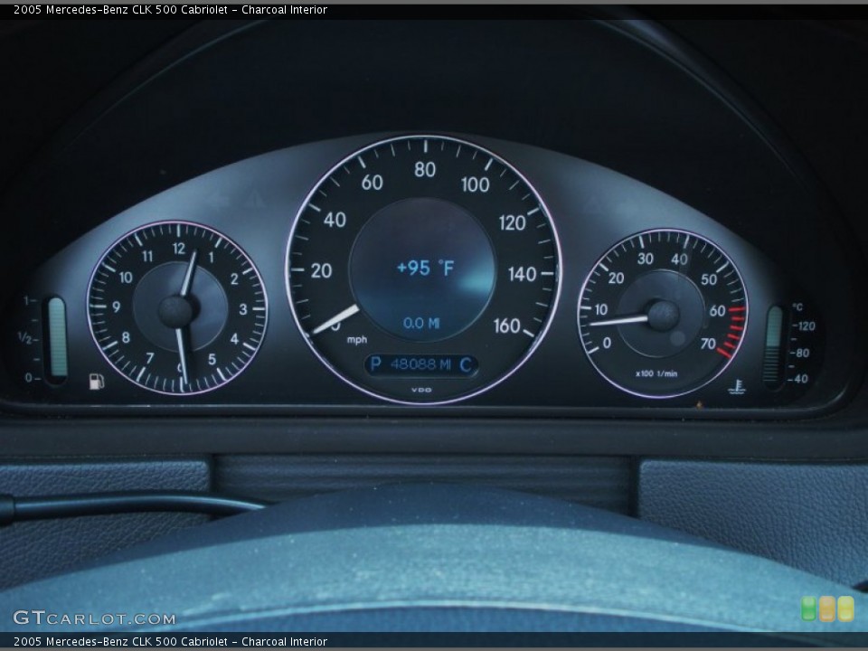 Charcoal Interior Gauges for the 2005 Mercedes-Benz CLK 500 Cabriolet #50202213