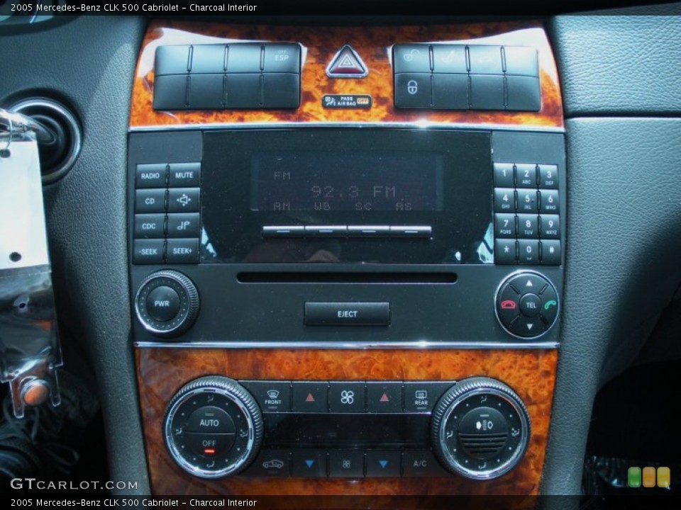 Charcoal Interior Controls for the 2005 Mercedes-Benz CLK 500 Cabriolet #50202243