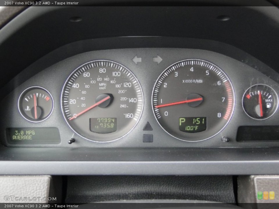 Taupe Interior Gauges for the 2007 Volvo XC90 3.2 AWD #50202906