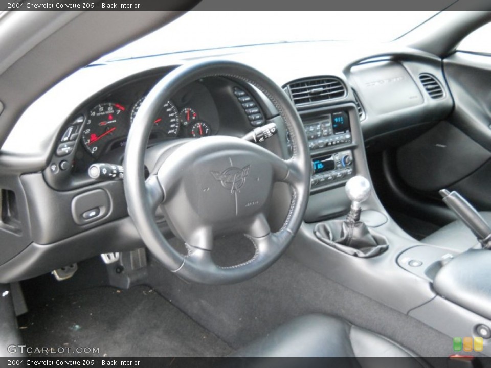 Black Interior Prime Interior for the 2004 Chevrolet Corvette Z06 #50203491