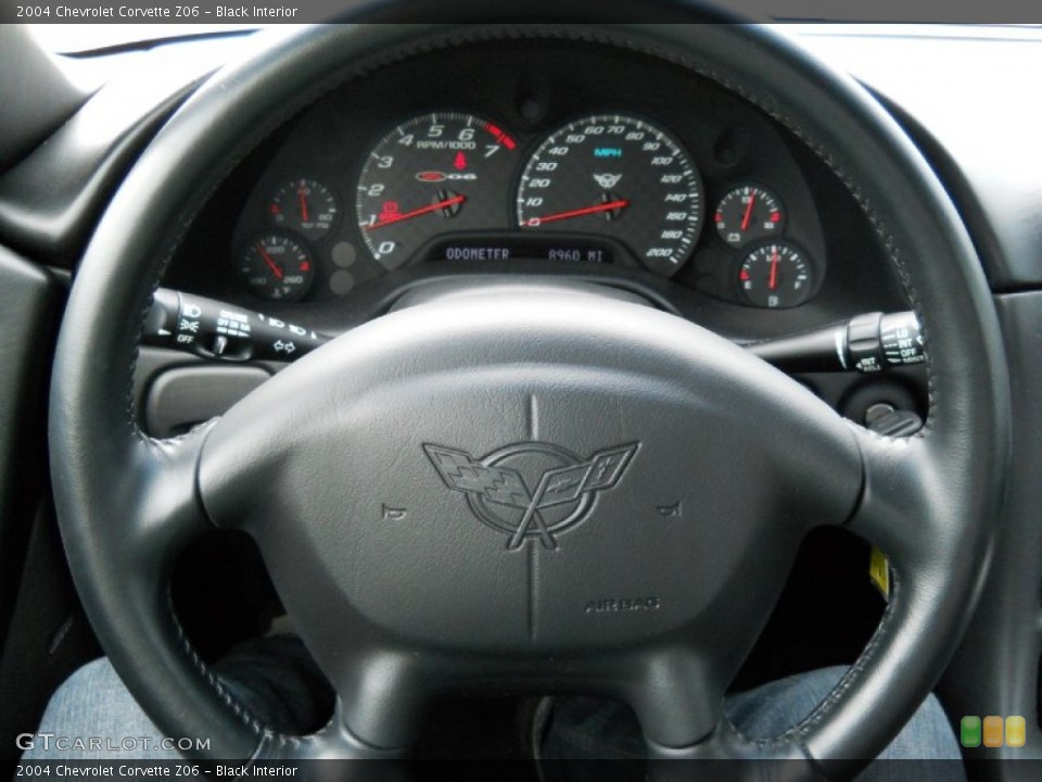 Black Interior Steering Wheel for the 2004 Chevrolet Corvette Z06 #50203518