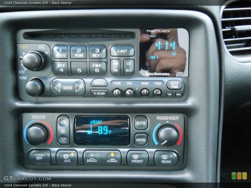 Black Interior Controls for the 2004 Chevrolet Corvette Z06 #50203560