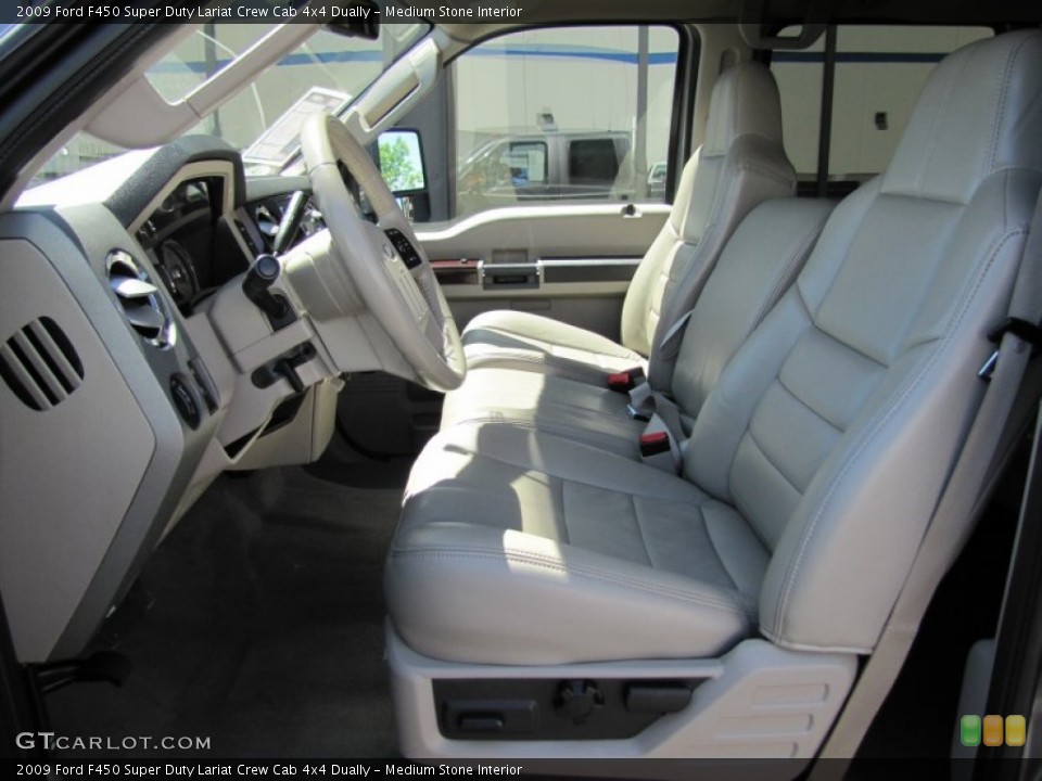Medium Stone Interior Photo for the 2009 Ford F450 Super Duty Lariat Crew Cab 4x4 Dually #50204823