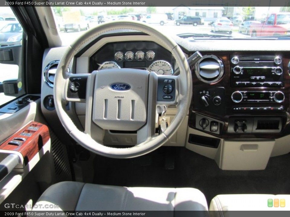 Medium Stone Interior Dashboard for the 2009 Ford F450 Super Duty Lariat Crew Cab 4x4 Dually #50204838