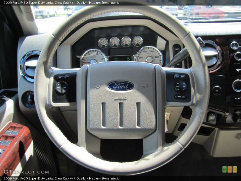 Medium Stone Interior Steering Wheel for the 2009 Ford F450 Super Duty Lariat Crew Cab 4x4 Dually #50204865