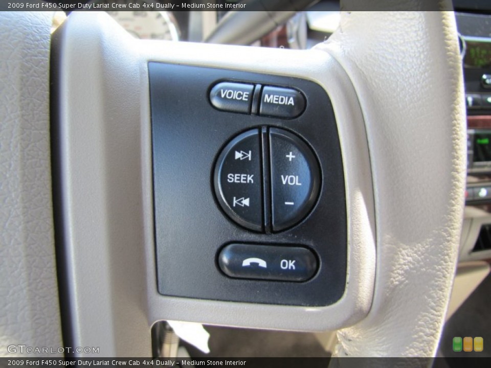 Medium Stone Interior Controls for the 2009 Ford F450 Super Duty Lariat Crew Cab 4x4 Dually #50204895