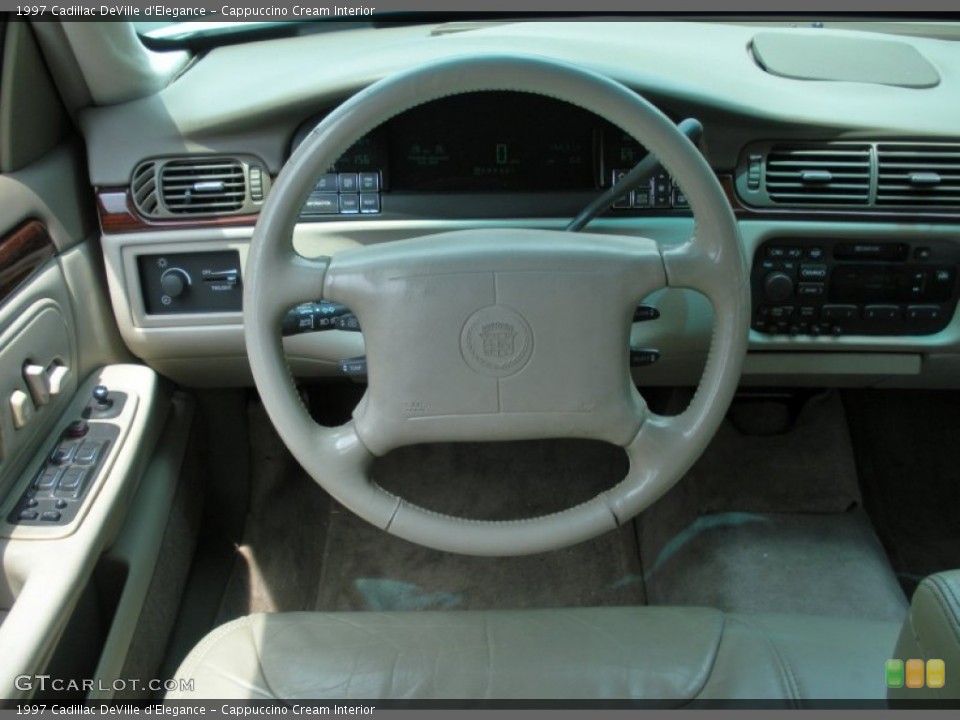 Cappuccino Cream Interior Steering Wheel for the 1997 Cadillac DeVille d'Elegance #50204922