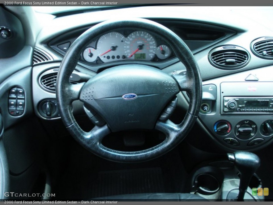 Dark Charcoal Interior Steering Wheel for the 2000 Ford Focus Sony Limited Edition Sedan #50205303