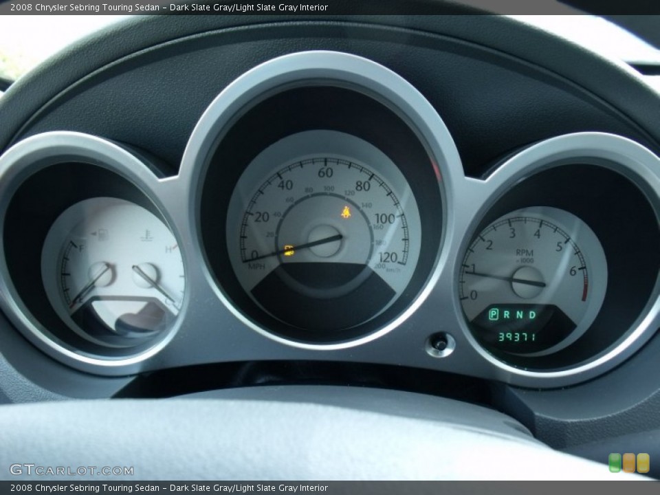 Dark Slate Gray/Light Slate Gray Interior Gauges for the 2008 Chrysler Sebring Touring Sedan #50208636