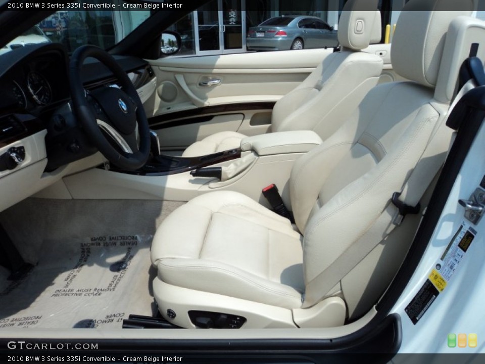Cream Beige Interior Photo for the 2010 BMW 3 Series 335i Convertible #50215587