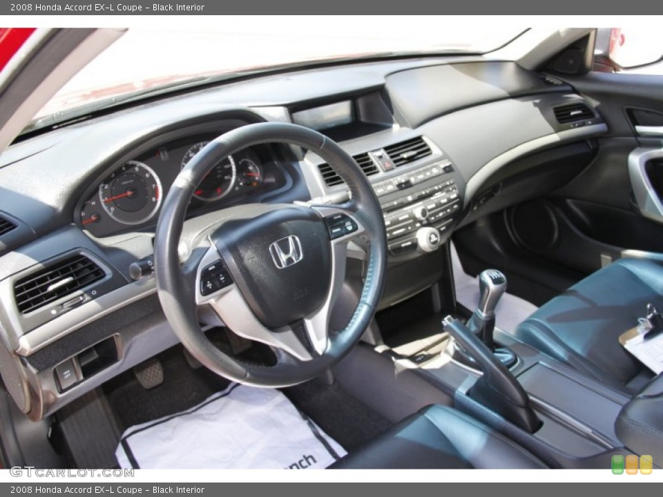 Black Interior Photo for the 2008 Honda Accord EX-L Coupe #50216448