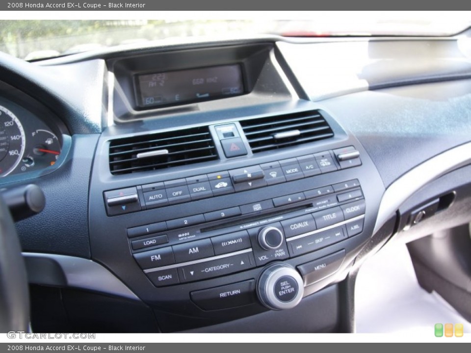 Black Interior Controls for the 2008 Honda Accord EX-L Coupe #50216550