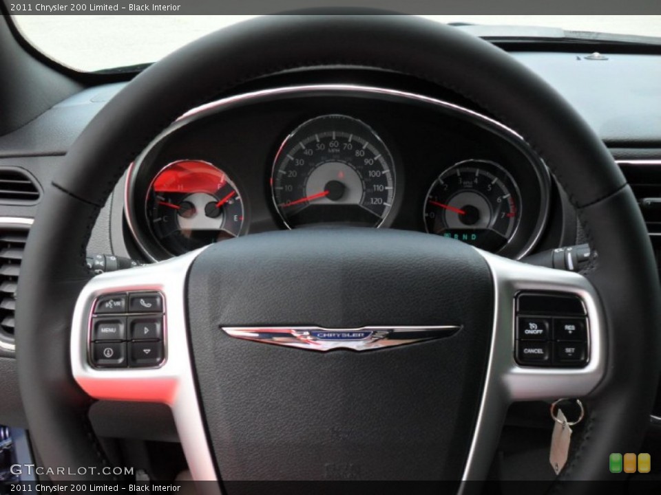 Black Interior Steering Wheel for the 2011 Chrysler 200 Limited #50220000