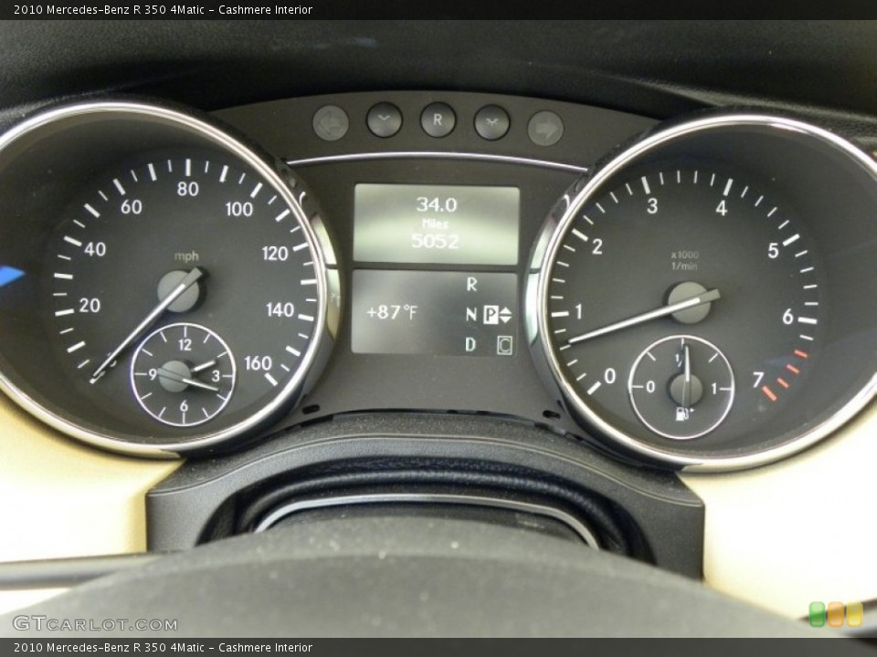 Cashmere Interior Gauges for the 2010 Mercedes-Benz R 350 4Matic #50220321