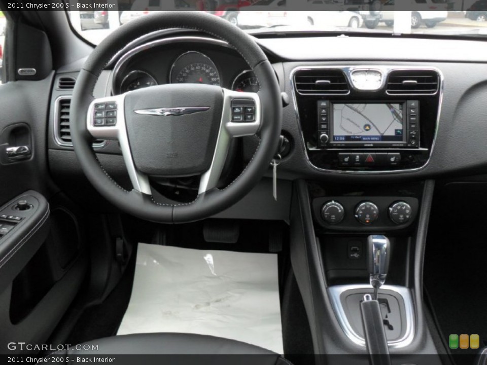 Black Interior Dashboard for the 2011 Chrysler 200 S #50220483