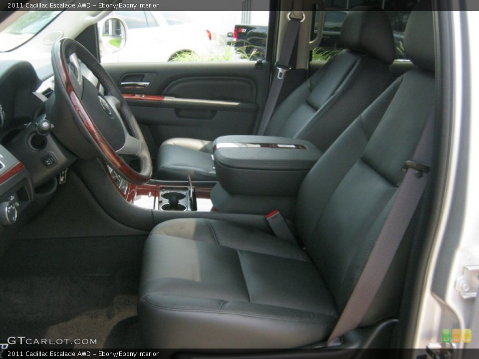 Ebony/Ebony Interior Photo for the 2011 Cadillac Escalade AWD #50223951