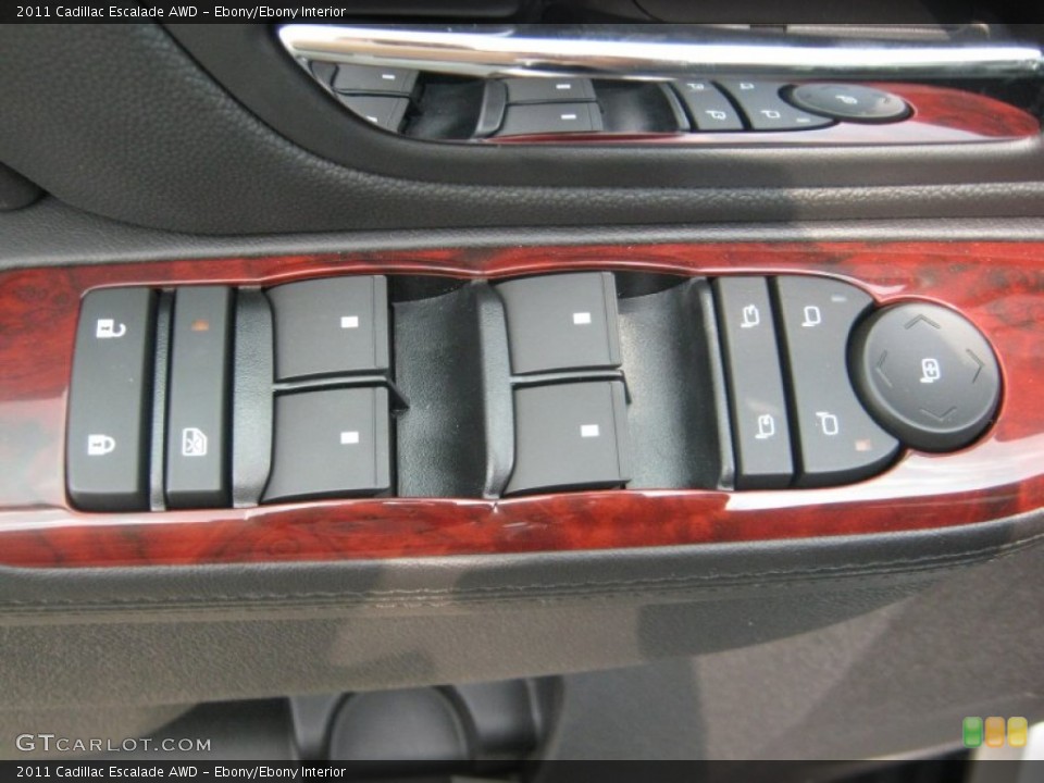 Ebony/Ebony Interior Controls for the 2011 Cadillac Escalade AWD #50223990