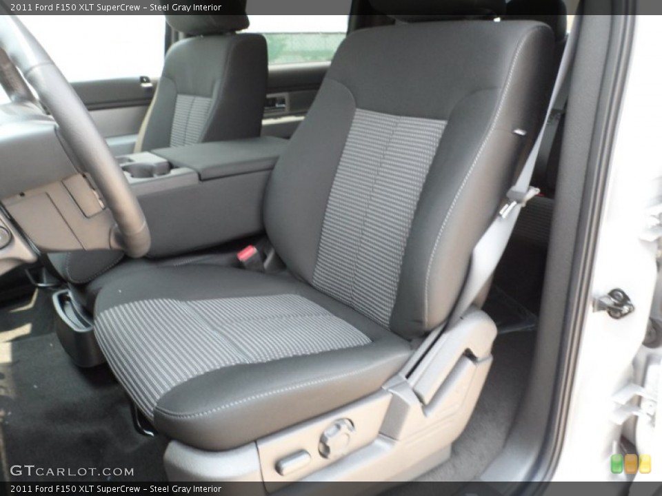 Steel Gray Interior Photo for the 2011 Ford F150 XLT SuperCrew #50224692
