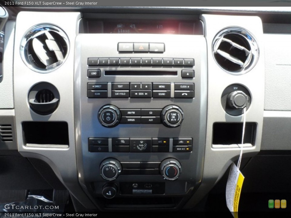 Steel Gray Interior Controls for the 2011 Ford F150 XLT SuperCrew #50224719