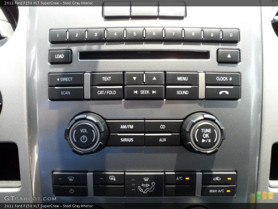 Steel Gray Interior Controls for the 2011 Ford F150 XLT SuperCrew #50224737