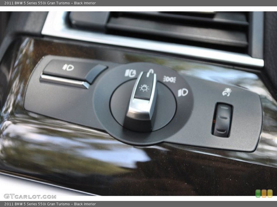 Black Interior Controls for the 2011 BMW 5 Series 550i Gran Turismo #50227020