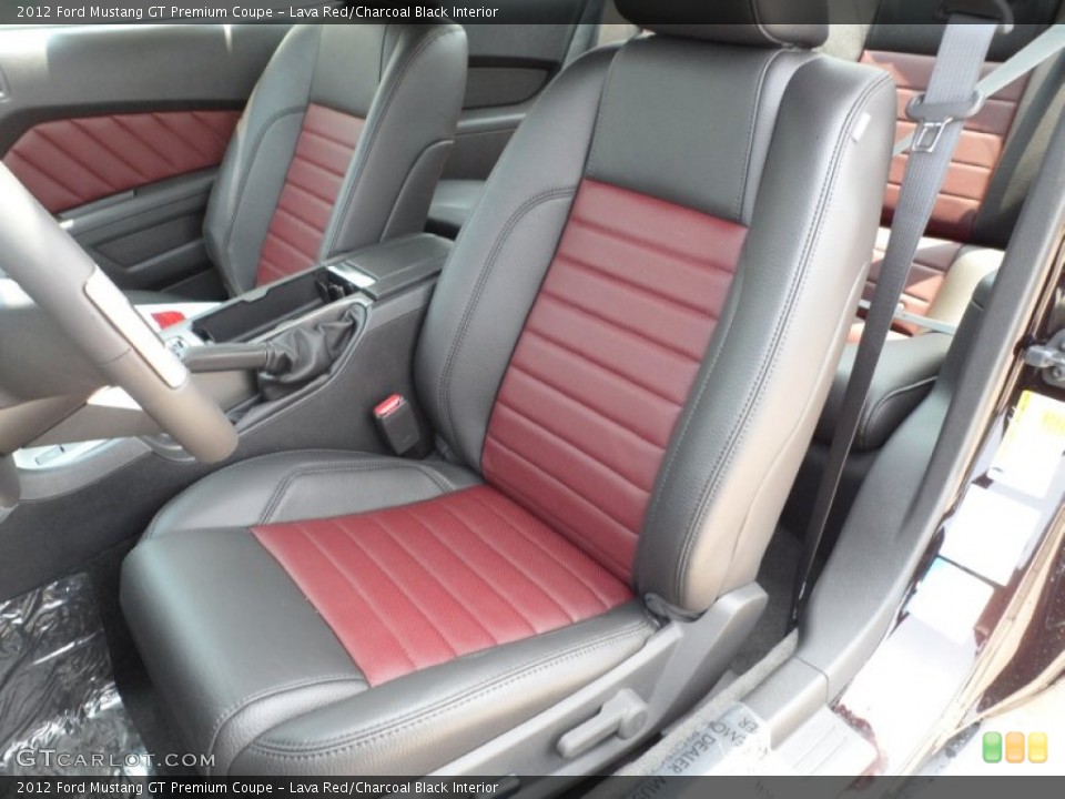 Lava Red/Charcoal Black Interior Photo for the 2012 Ford Mustang GT Premium Coupe #50227029