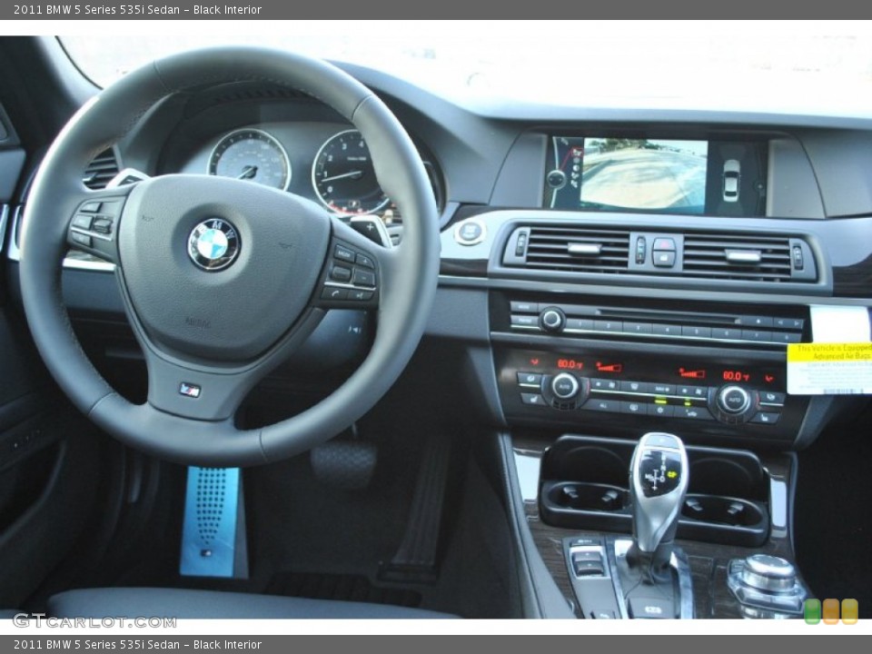 Black Interior Dashboard for the 2011 BMW 5 Series 535i Sedan #50227776