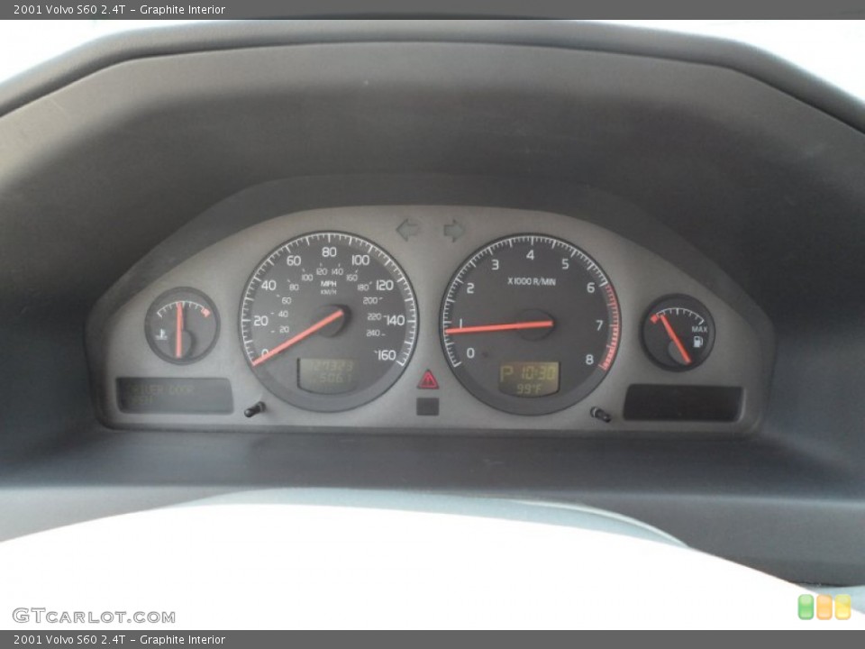 Graphite Interior Gauges for the 2001 Volvo S60 2.4T #50228370