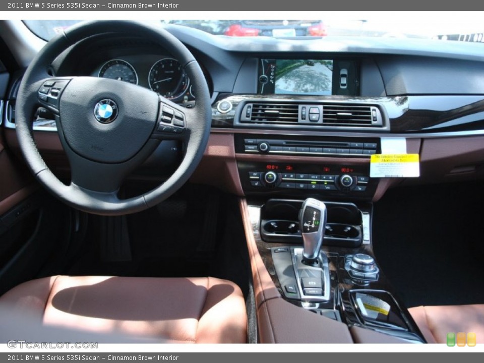 Cinnamon Brown Interior Dashboard for the 2011 BMW 5 Series 535i Sedan #50228691