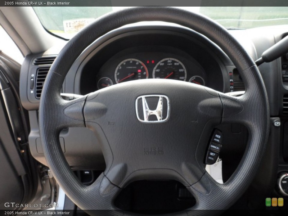 Black Interior Steering Wheel for the 2005 Honda CR-V LX #50230134